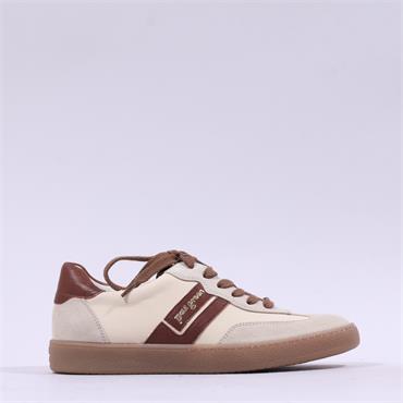 Paul Green Gumsole T Toe Trainer - Beige Tan